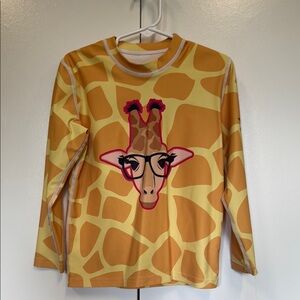 Bitty fish rash guard. Giraffe.  Excellent condition.  3t